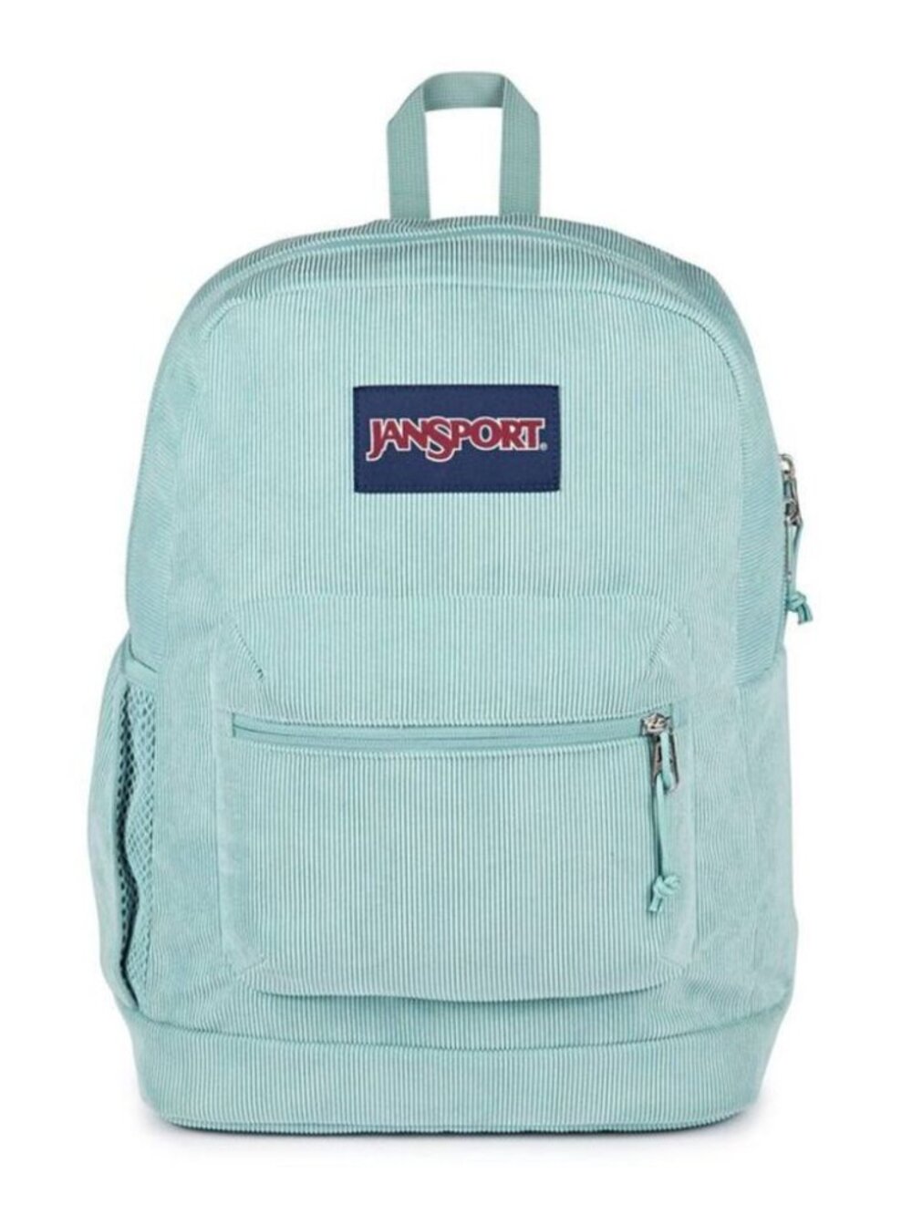 JanSport Cross Town Plus Remix 17" Backpack, corduroy, light green, laptop case